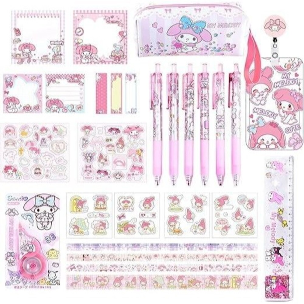 Cute Cartoon Kawaii School Supplies Set for Kids